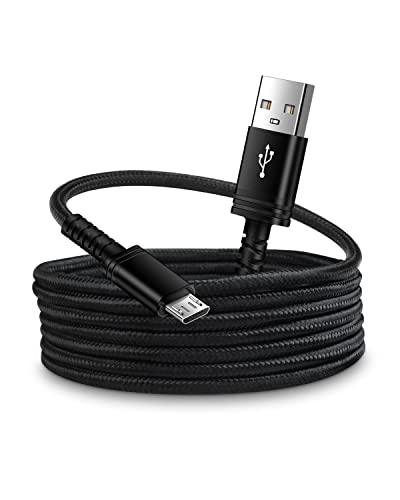 [1pack-6ft] מיקרו USB ל- USB מטעני אנדרואיד כבלים, טעינה מהירה טעינה ארוכה דרואיד מיקרו טלפון קלוע כבל חשמל